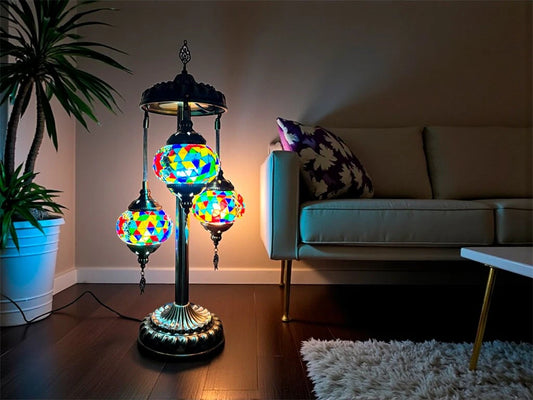 Velador 3 bolas con pie