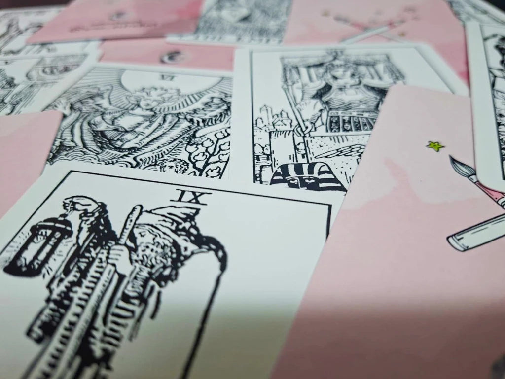 TAROT PARA COLOREAR CAJA RIDER - 78 NAIPES P/PINTAR