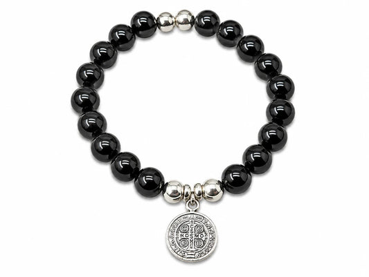 PULSERA BENITO PERLA NEGRA X1
