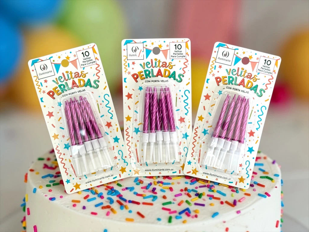 Mini Vela (10 unidades) | Velas de Cotillón