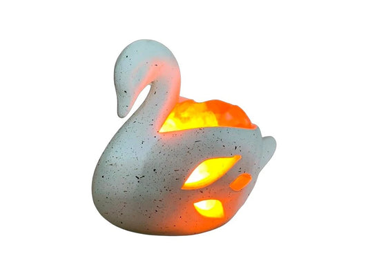 Lámpara de Sal Cisne 16x14cm