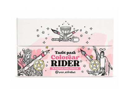 TAROT PARA COLOREAR CAJA RIDER - 78 NAIPES P/PINTAR