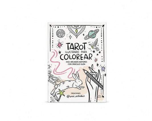 LIBRO TAROT ILUSTRADO PARA COLOREAR -ARCANOS MAYORES C/ ORACULO GUIA