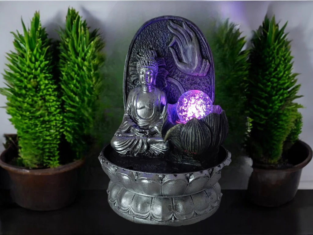 Fuente de Agua Resina Buda/Ganesh con LED - Modelos Variados