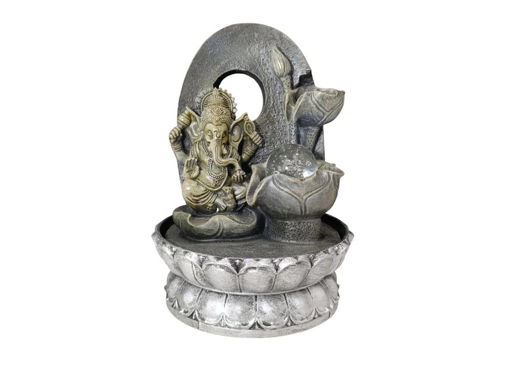 Fuente de Agua Resina Buda/Ganesh con LED - Modelos Variados