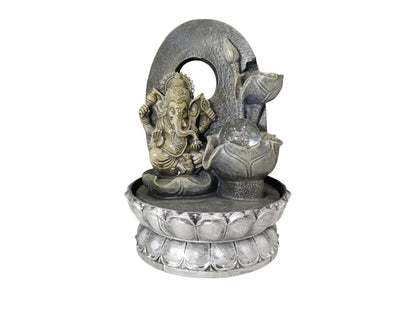 Fuente de Agua Resina Buda/Ganesh con LED - Modelos Variados