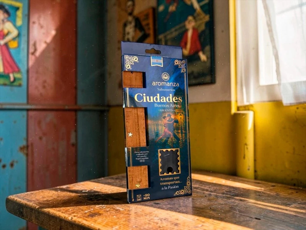 Caja pack sahumerios Aromanza con porta - Aromaterapia