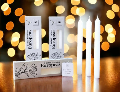 Velas Europeas Neutras X3
