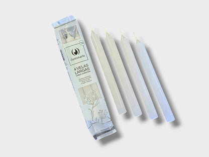Vela Iluminarte Pack x 4 Larga
