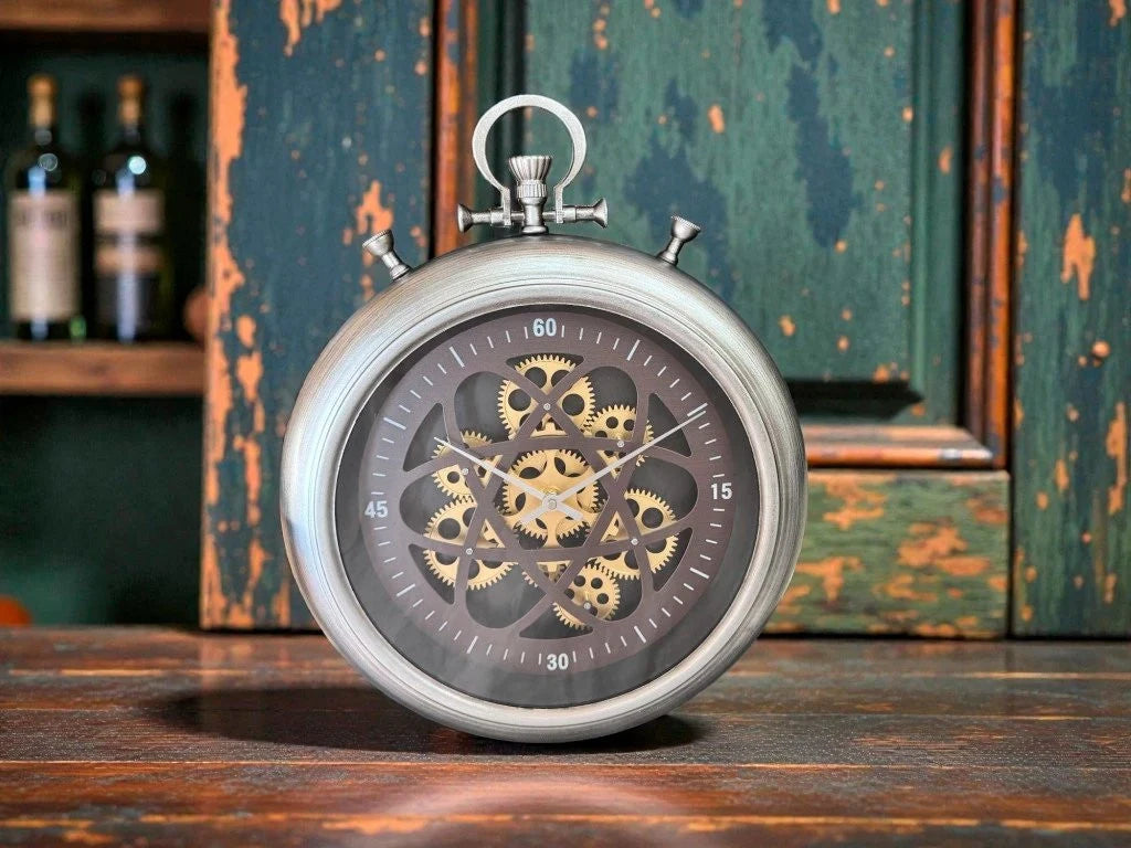 RELOJ DE METAL CON ENGRANAJES 50 CM