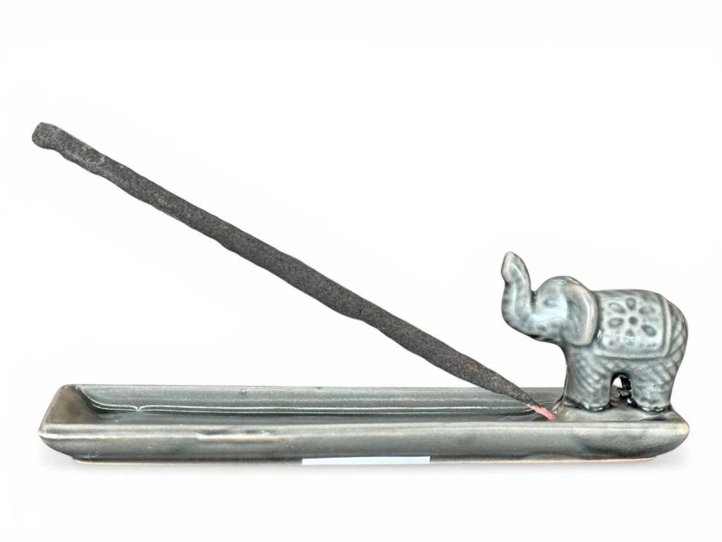 PORTA SAHUMERIO ELEFANTE 20CM