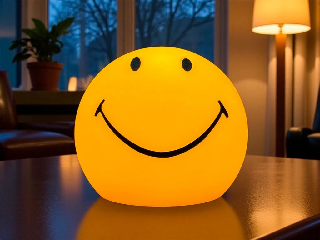 LAMPARA CARITA FELIZ 15 CM USB