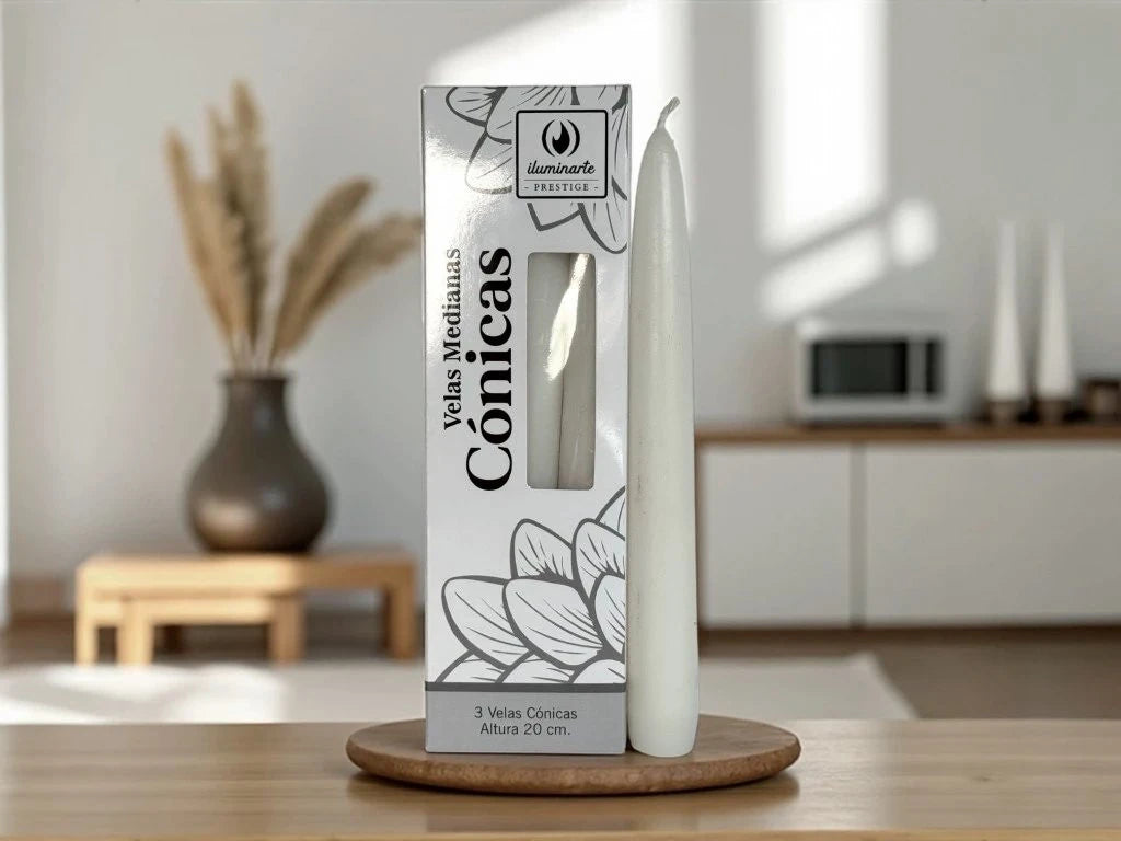 Velas medianas cónicas 20cm