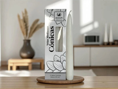 Velas medianas cónicas 20cm