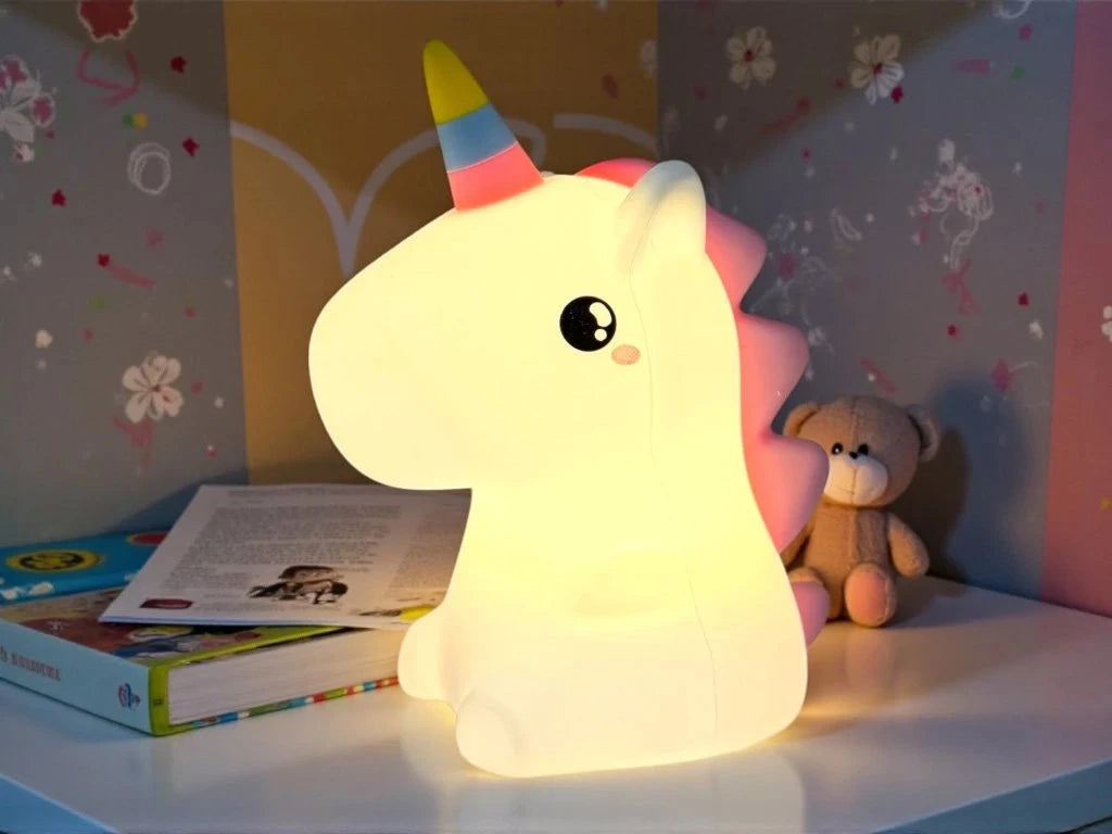 UNICORNIO LUZ TACTIL 16 CM