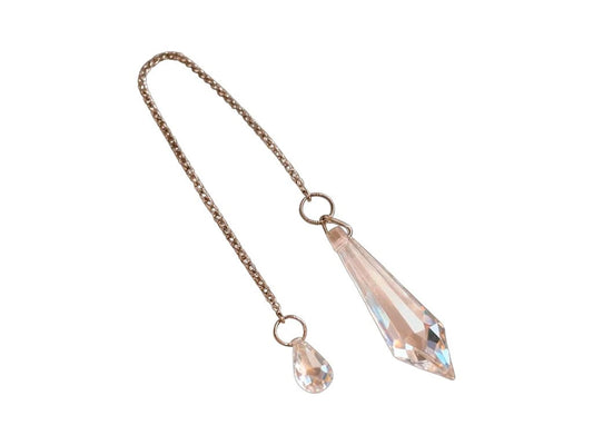 Péndulo de vidrio grande para radiestesia