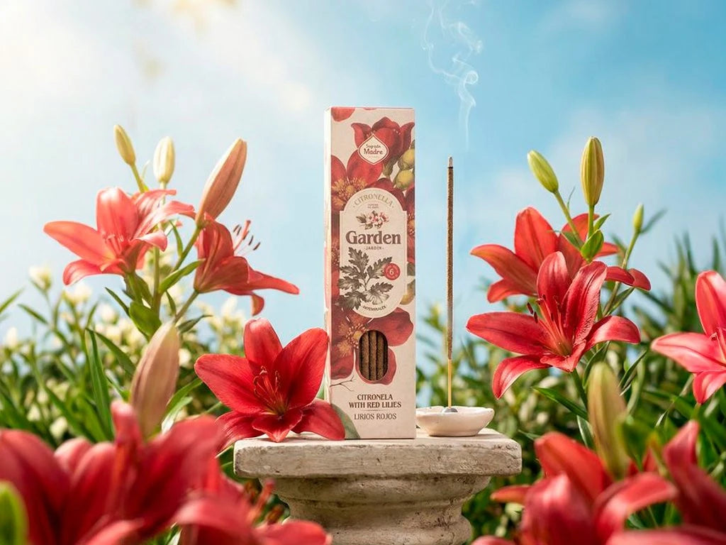 SAHUMERIO GARDEN CITRONELLA 6 VARILLAS SAGRADA MADRE