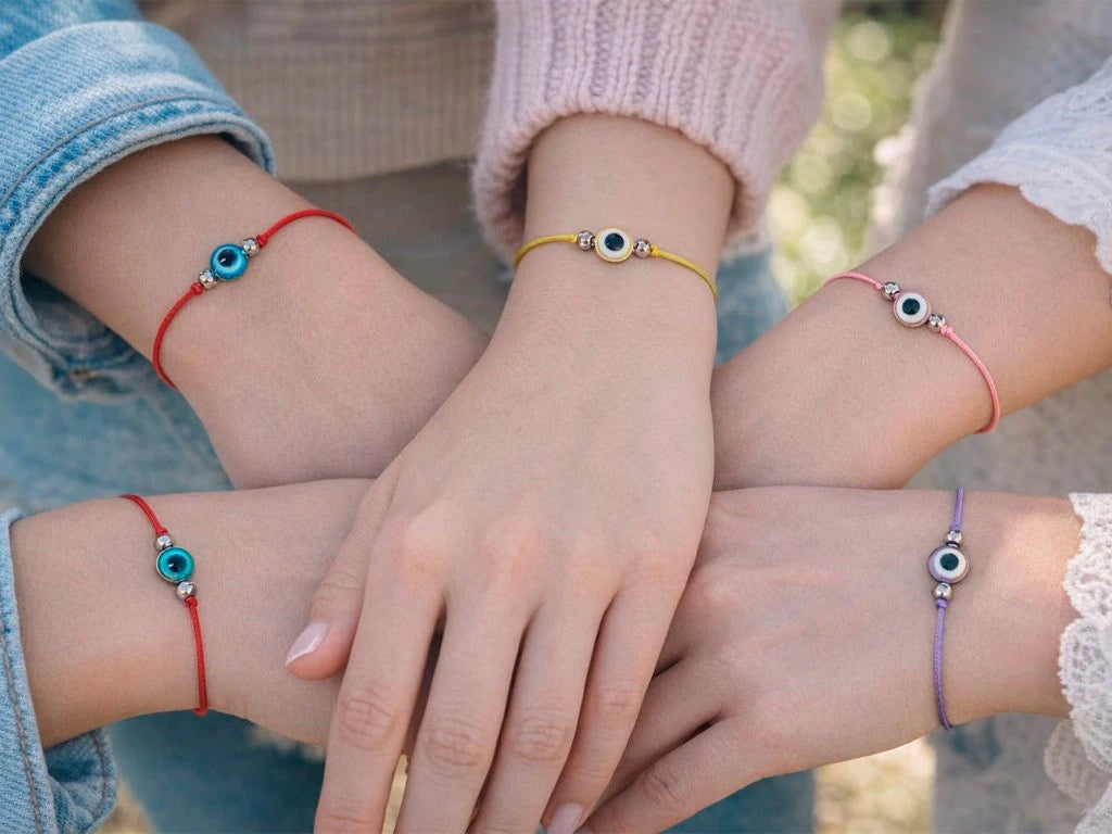 Pulsera x 5 Ojito Vidrio: