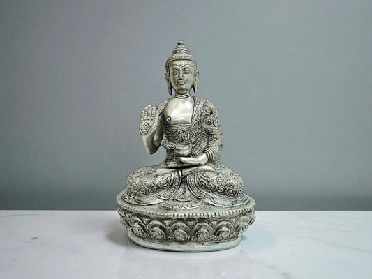 Bronce Buda Tallado con Historia | Medida 25 cm