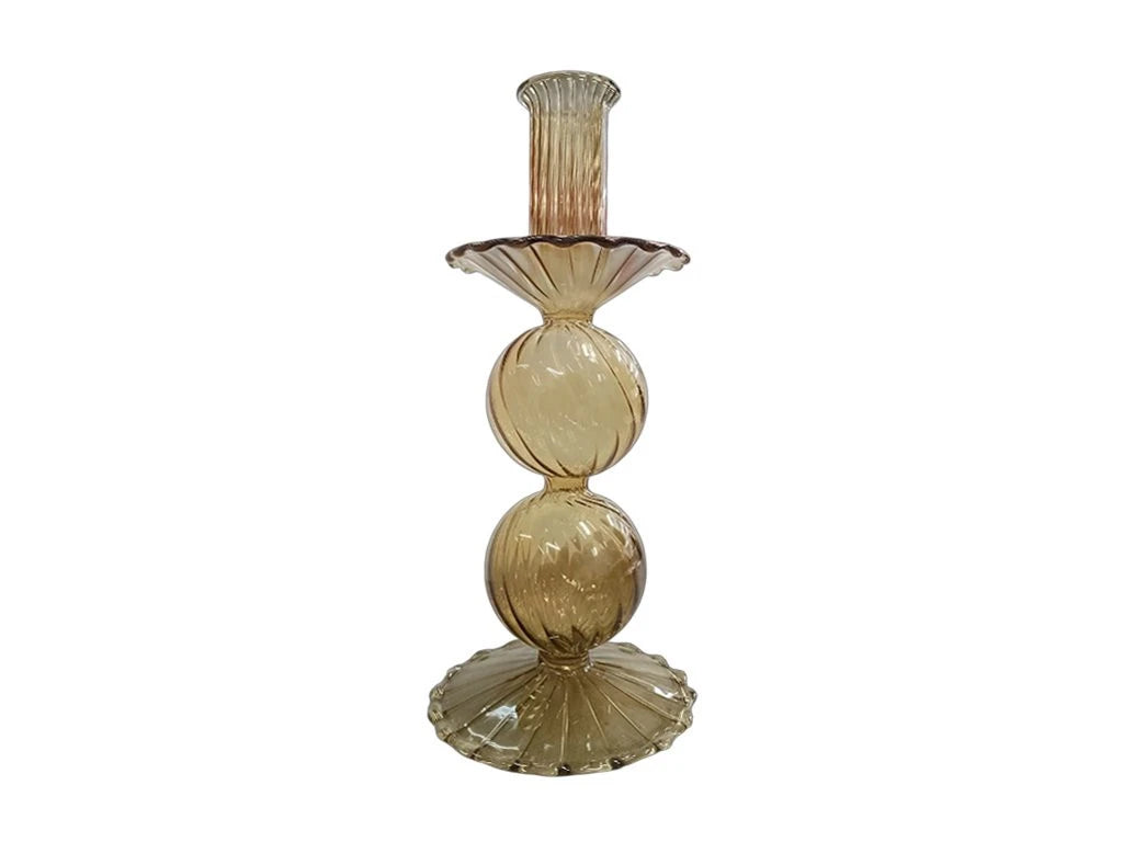 PORTA VELA DOBLE GLOBO VINTAGE 21,5CM APROX