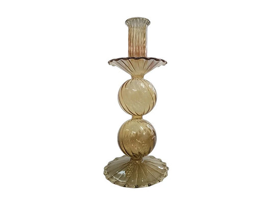 PORTA VELA DOBLE GLOBO VINTAGE 21,5CM APROX