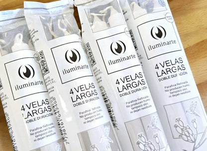 Vela Iluminarte Pack x 4 Larga