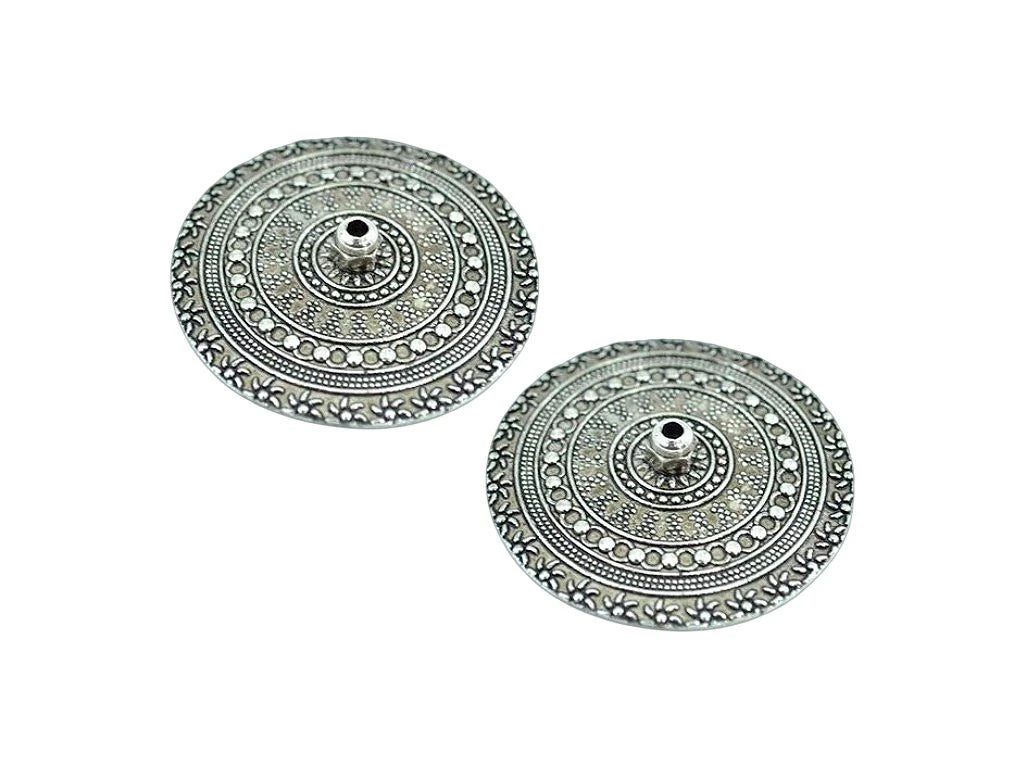 Porta Sah Mandala Metal Plata