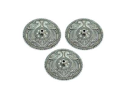 Porta Sah Pavo Real Metal Plata