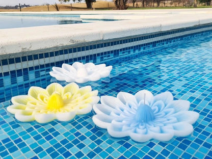 Vela flotante gigante de loto Irupé en caja de 4x20 cm