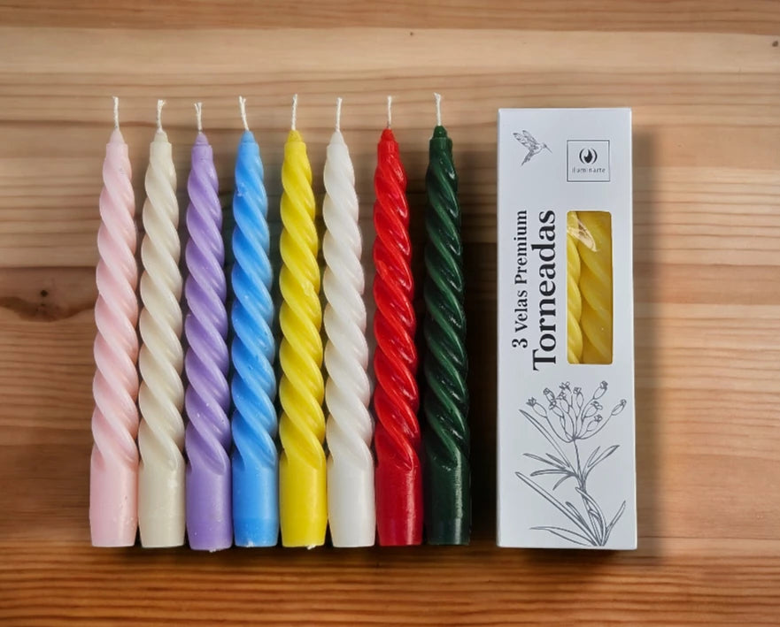 Velas Premium Torneadas 20 cm