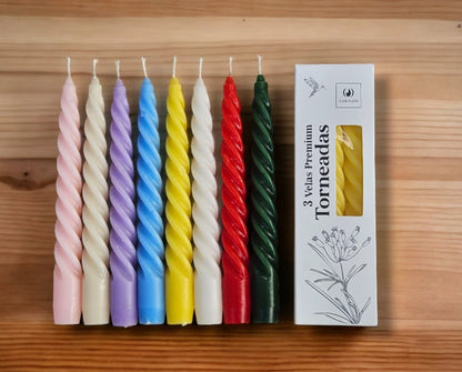 Velas Premium Torneadas 20 cm