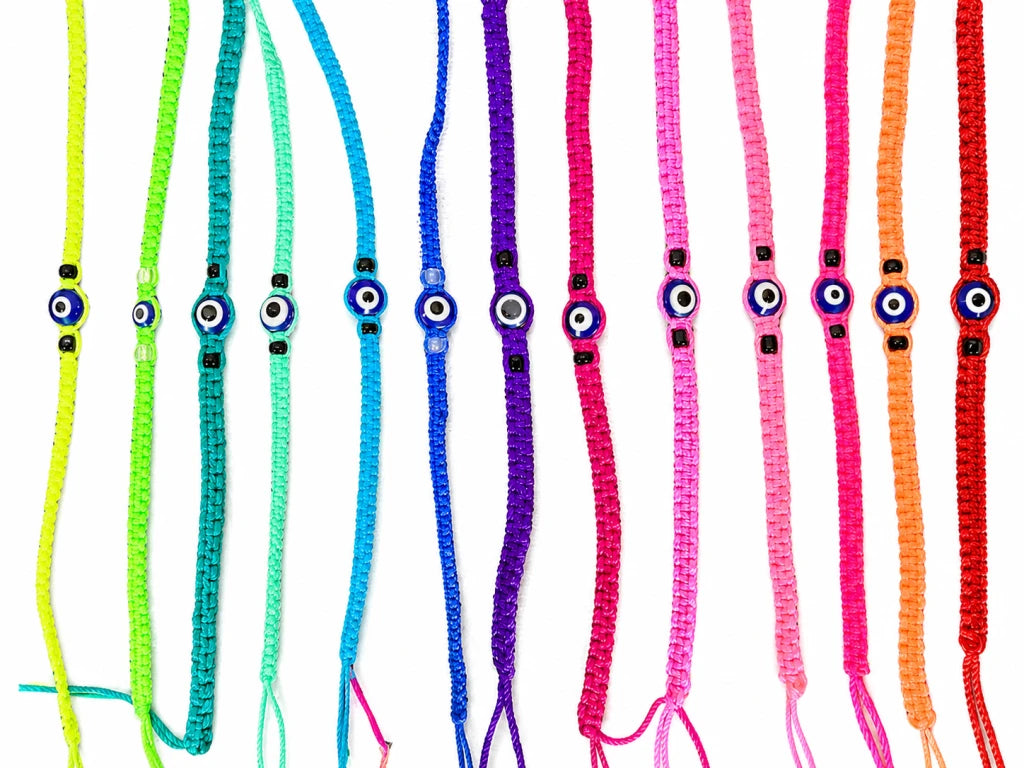 Pulsera trenzada con ojito turco