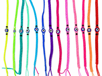 Pulsera trenzada con ojito turco
