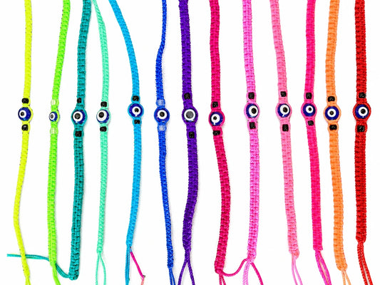 Pulsera trenzada con ojito turco