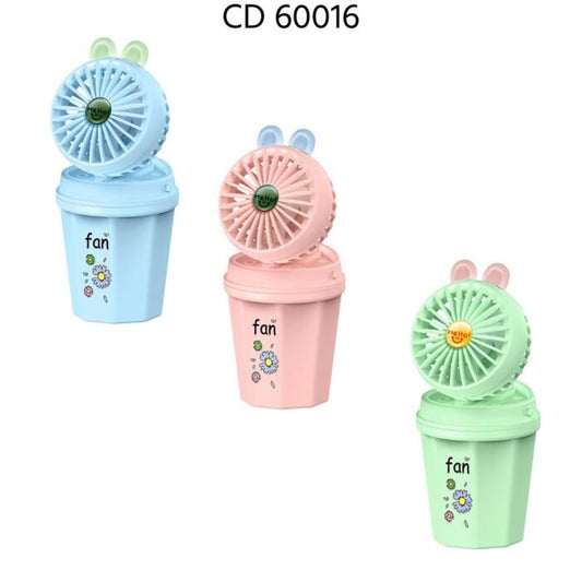 VENTILADOR CON HUMIFICADOR PARA PESTAÑAS VARIOS COLORES