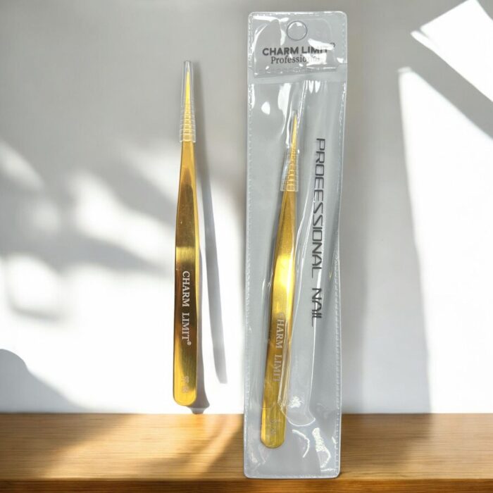 PINZA RECTA DORADA CHARM LIMIT