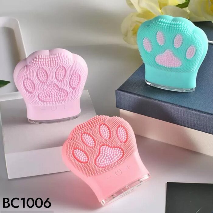 Cepillo de limpieza Facial de silicona con forma de Pata de Gato