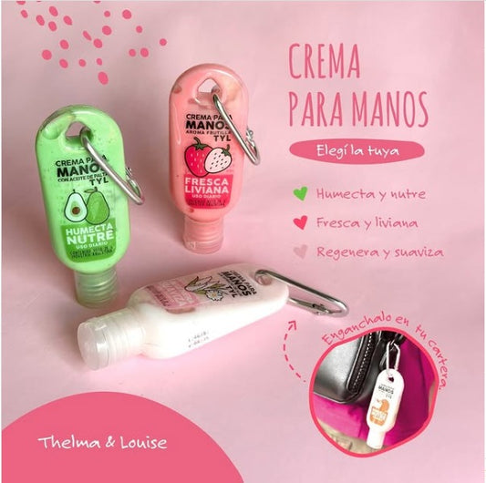 CREMA PARA MANOS CON LLAVERO SURTIDOS