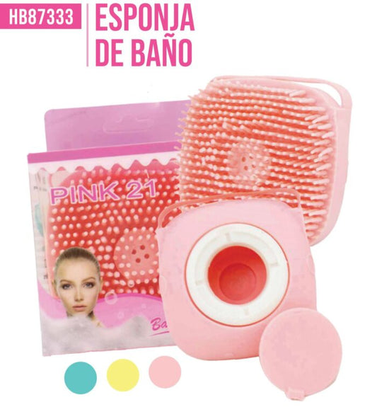 ESPONJA DE BAÑO PINK21