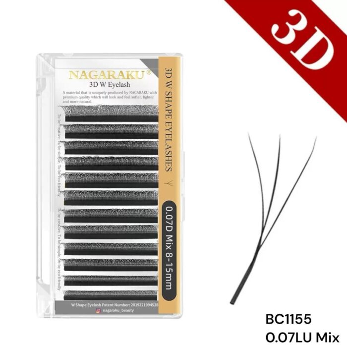 EXTENSIONES DE PESTAÑAS TECNOLOGICAS 3D W NAGARAKU 0.07LU MIX –