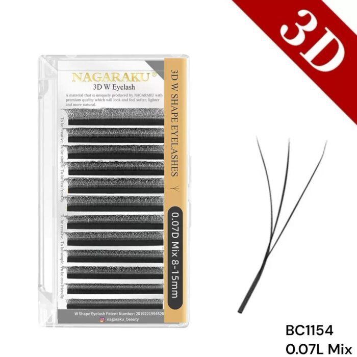 EXTENSIONES DE PESTAÑAS TECNOLOGICAS 3D W NAGARAKU 0.07L MIX