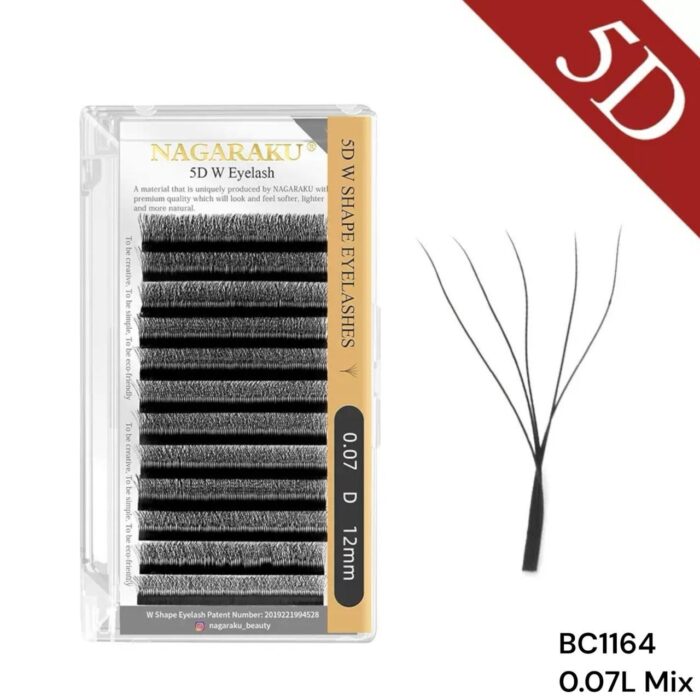 EXTENSIONES DE PESTAÑAS TECNOLOGICAS 5D W NAGARAKU 0.07D MEDIDA UNICA –