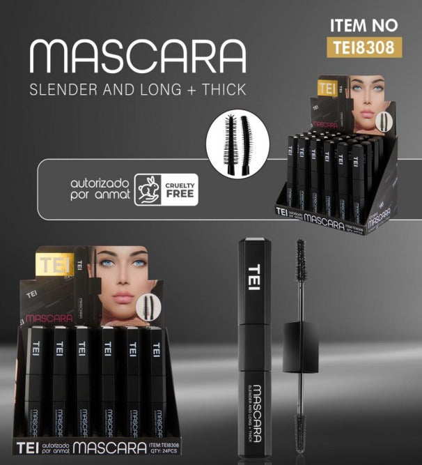 MASCARA 2IN1 NEGRO TEI