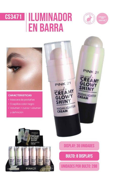 ILUMINADOR EN BARRA PINK21