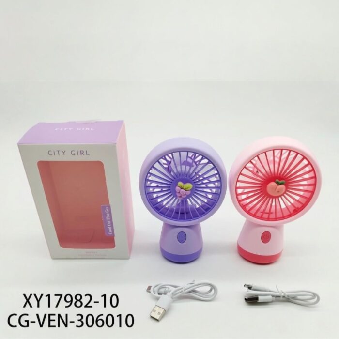 VENTILADOR DE ESCRITORIO CON BASE CITY GIRL