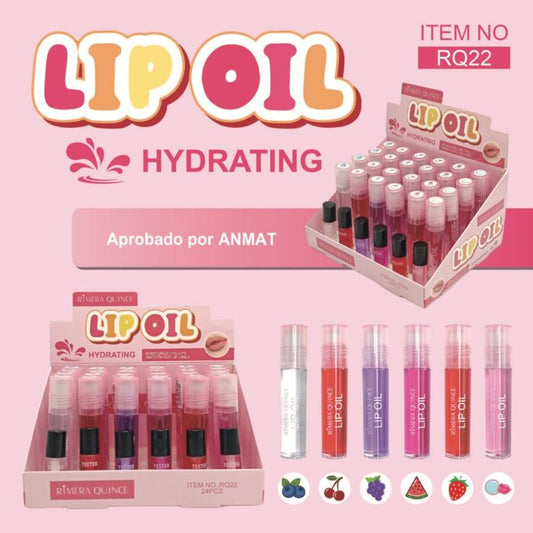 LIP OIL BRILLO LABIAL RIMERA QUINCE RQ22 APROBADO POR ANMAT