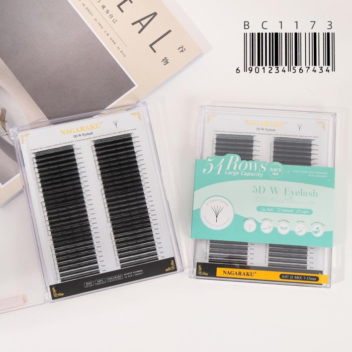 EXTENSIONES DE PESTAÑAS TECNOLOGICAS 54ROWS 5D W NAGARAKU 0.07D MIX