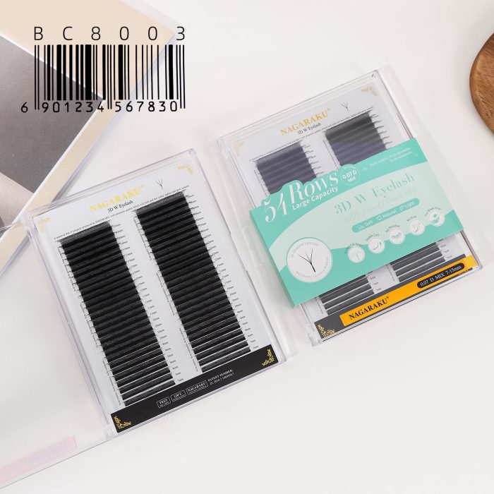 EXTENSIONES DE PESTAÑAS TECNOLOGICAS 54ROWS 3D W NAGARAKU 0.07D MIX