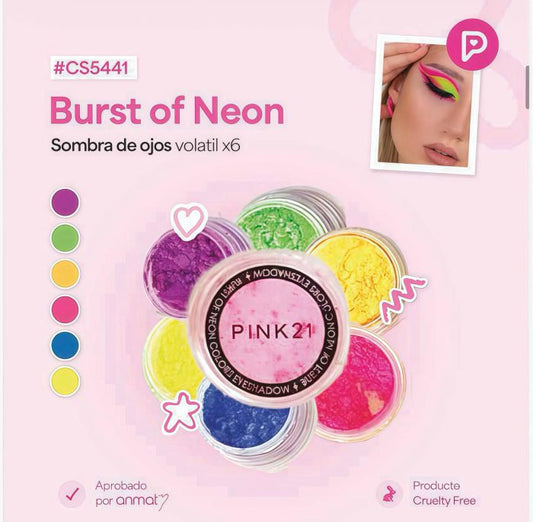Sombra de ojos volátil x6 Pink 21 #