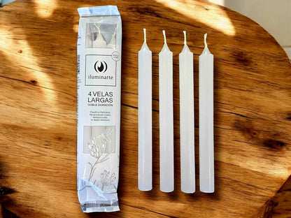 Vela Iluminarte Pack x 4 Larga